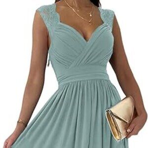 Formal Dress  V-Neck Ruched maxi, size m